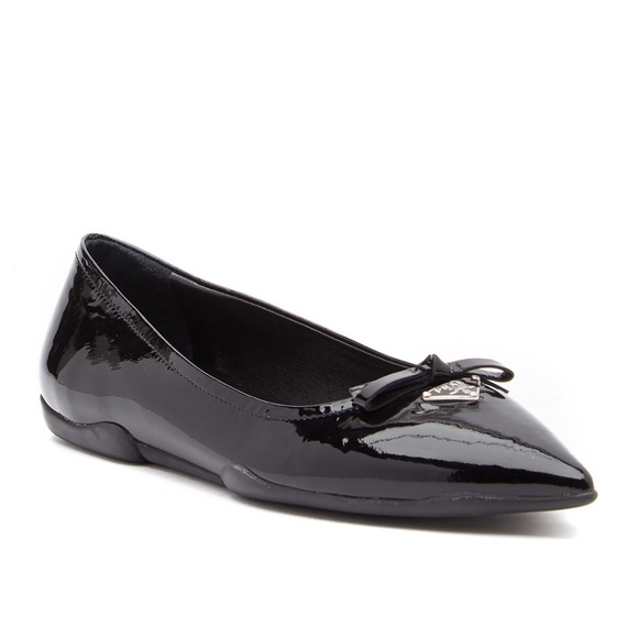 Prada Shoes - PRADA Glossy Pointed Toe Flats